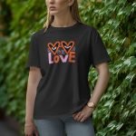 Two Hearts One Love - Half Sleeve T-Shirt for Women