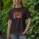 Two Hearts One Love - Half Sleeve T-Shirt for Women