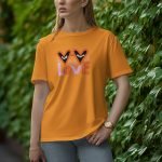 Two Hearts One Love - Half Sleeve T-Shirt for Women