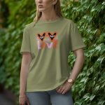 Two Hearts One Love - Half Sleeve T-Shirt for Women