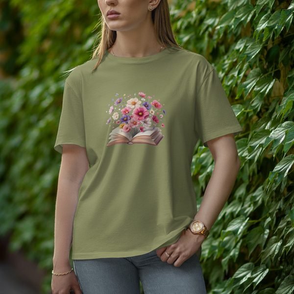 Book - Half Sleeve T-Shirt for Women