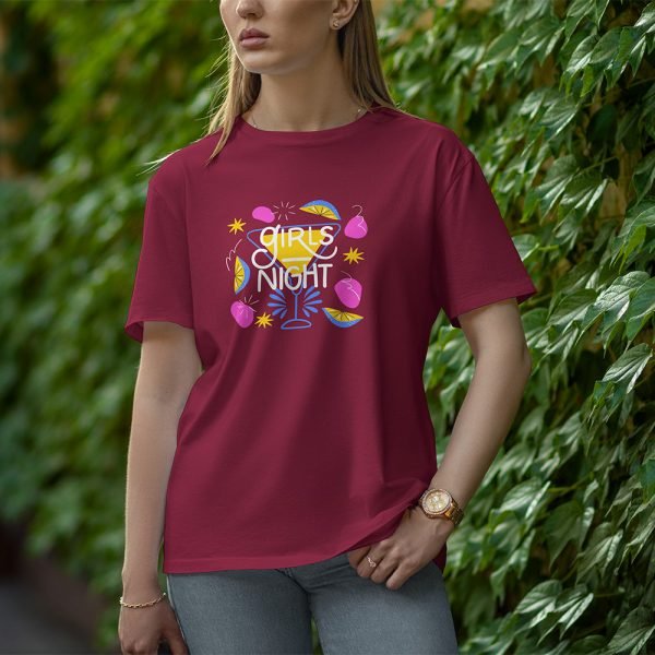 Girls Night - Half Sleeve T-Shirt for Women