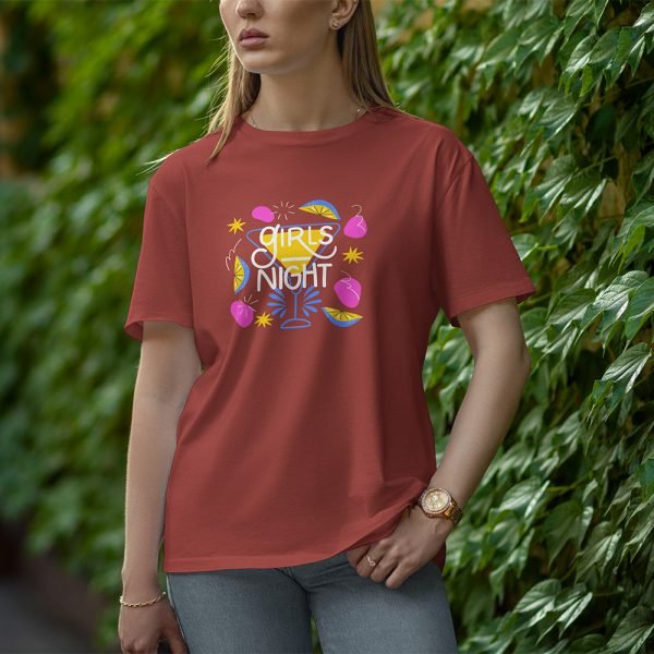 Girls Night - Half Sleeve T-Shirt for Women