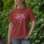 Hanging Loves - Half Sleeve T-Shirt for Women