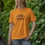 I Love Chocolate - Half Sleeve T-Shirt for Women