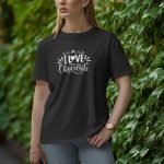 I Love Chocolate - Half Sleeve T-Shirt for Women