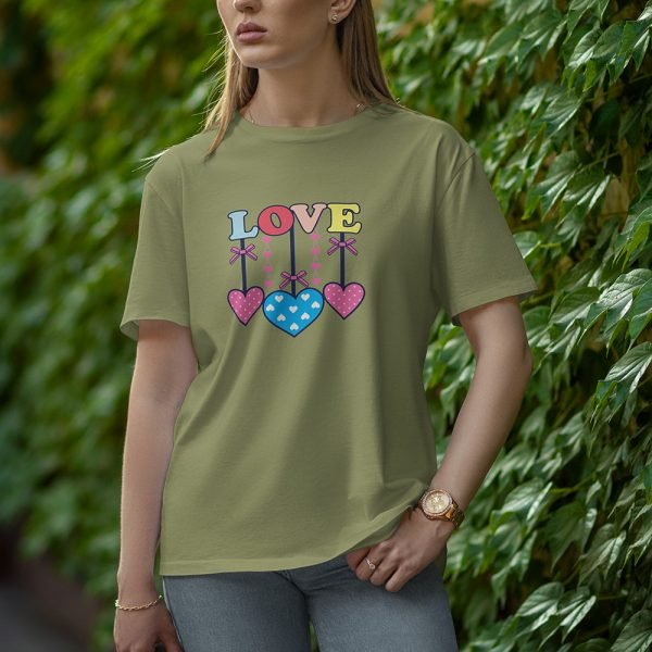 Love - Half Sleeve T-Shirt for Women