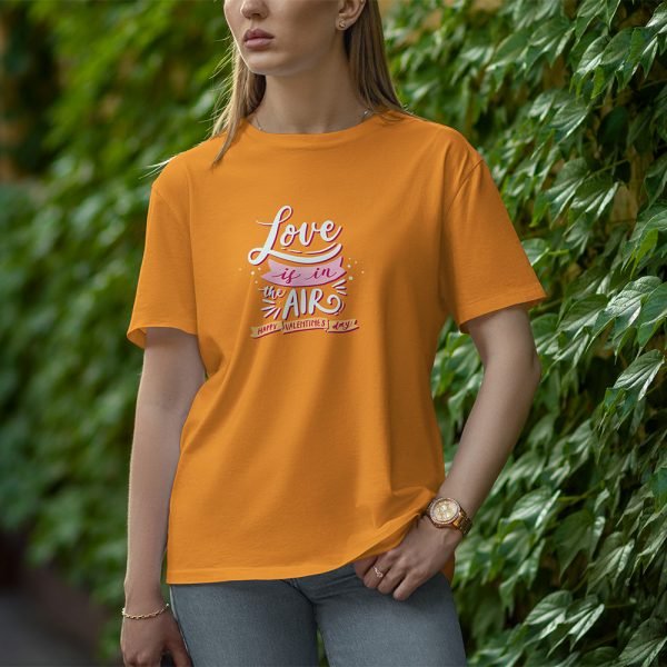 Love Is In The Air - Half Sleeve T-Shirt for Women