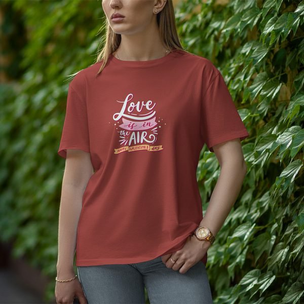 Love Is In The Air - Half Sleeve T-Shirt for Women