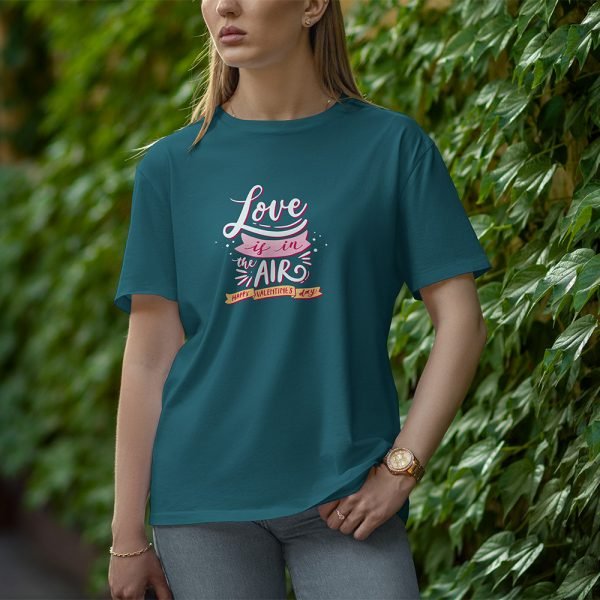 Love Is In The Air - Half Sleeve T-Shirt for Women