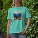 Mountain Flowers - Half Sleeve T-Shirt for Women