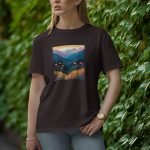 Mountain Flowers - Half Sleeve T-Shirt for Women