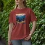Mountain Flowers - Half Sleeve T-Shirt for Women