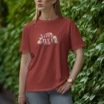 Never Give Up - Half Sleeve T-Shirt for Women