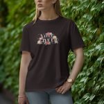 Never Give Up - Half Sleeve T-Shirt for Women