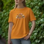Never Give Up - Half Sleeve T-Shirt for Women