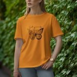 Set Yourself Free - Half Sleeve T-Shirt for Women