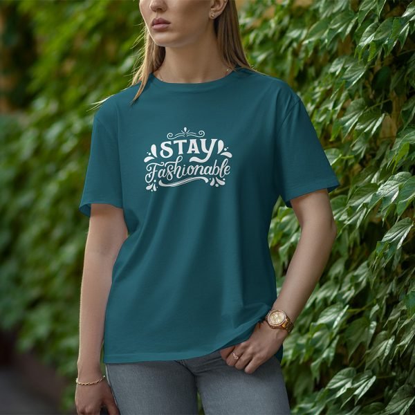 Stay Fashionable - Half Sleeve T-Shirt for Women