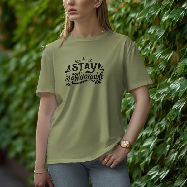 Stay Fashionable - Half Sleeve T-Shirt for Women