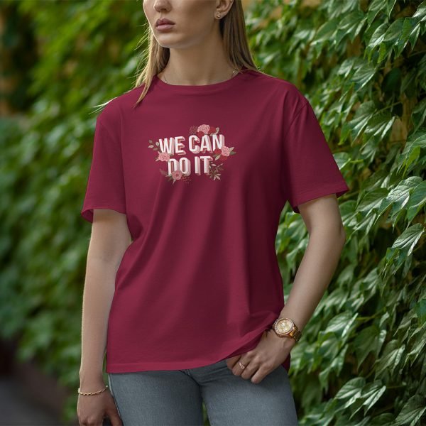 We Can Do It - Half Sleeve T-shirt for Women