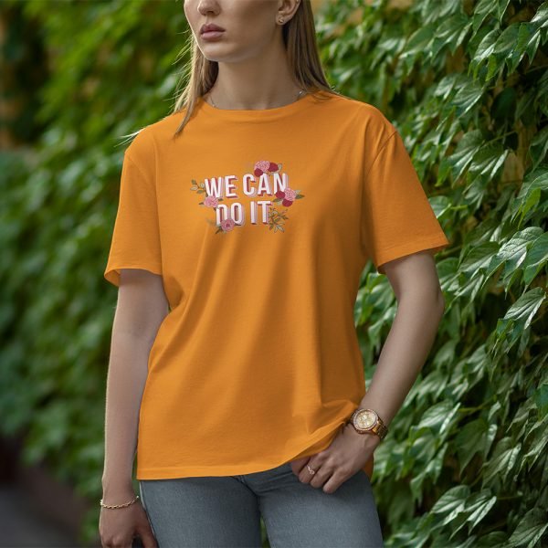 We Can Do It - Half Sleeve T-shirt for Women