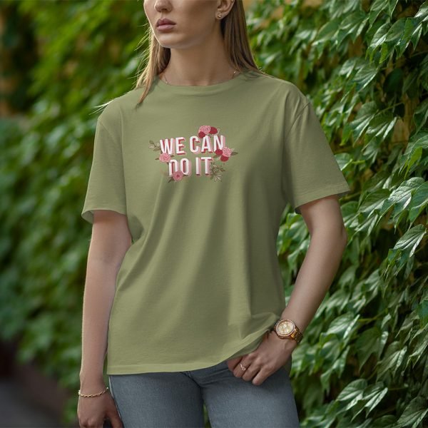 We Can Do It - Half Sleeve T-shirt for Women