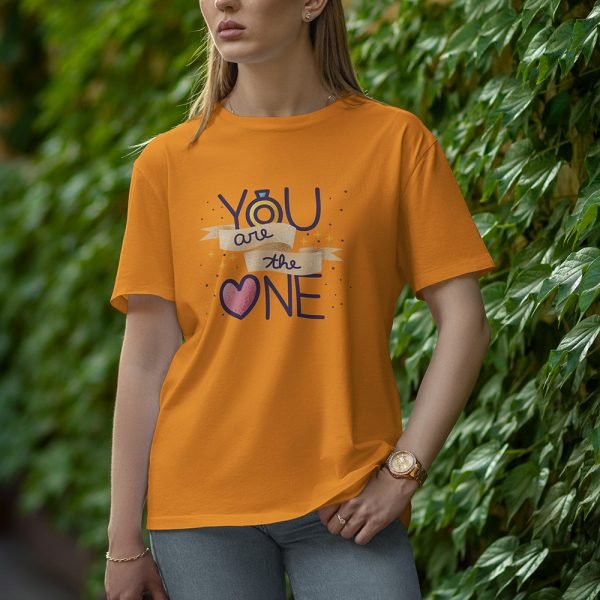 You Are The One - Half Sleeve T-Shirt for Women