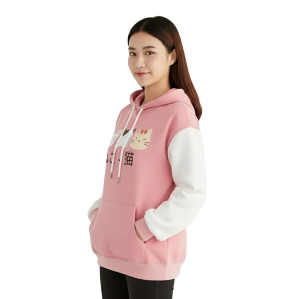 Three Kitties Ear Hoodie for Women – Soft, Stylish & Cozy Winter Wear