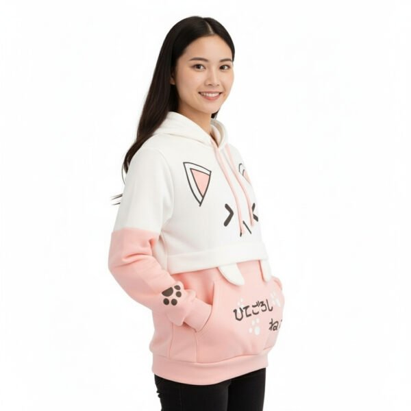 Neko Fang Ear Hoodie for Women – Soft, Stylish & Cozy Winter Wear