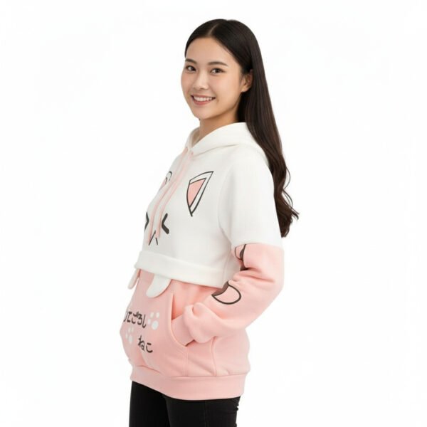 Neko Fang Ear Hoodie for Women – Soft, Stylish & Cozy Winter Wear