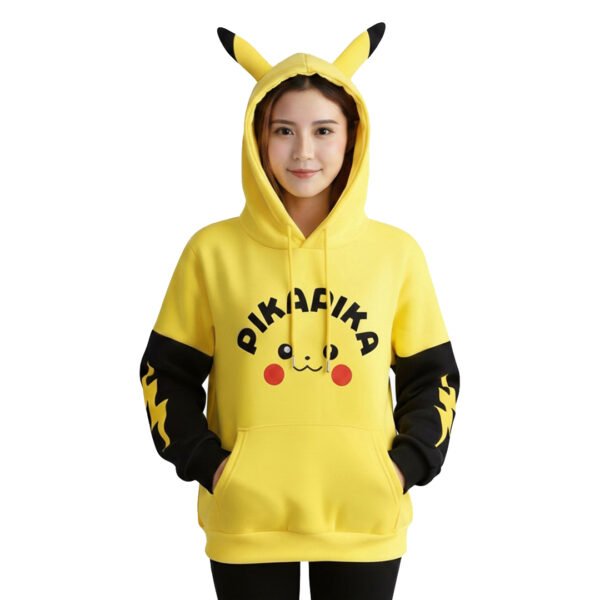 Pokémon Pikachu Ear Hoodie for Women – Cute & Cozy Winter Wear