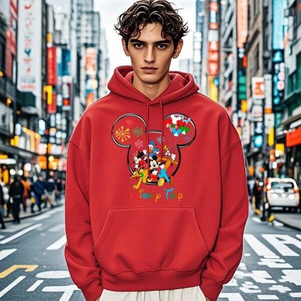 Men’s Mickey and Family Trip Hoodie – Classic Fit | Premium Winter Wear